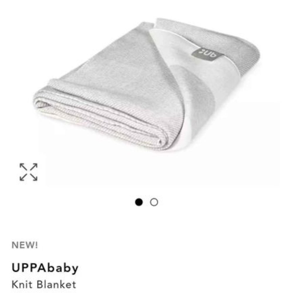 UPPAbaby Knit Blanket - Grey Plaid - New in Box
